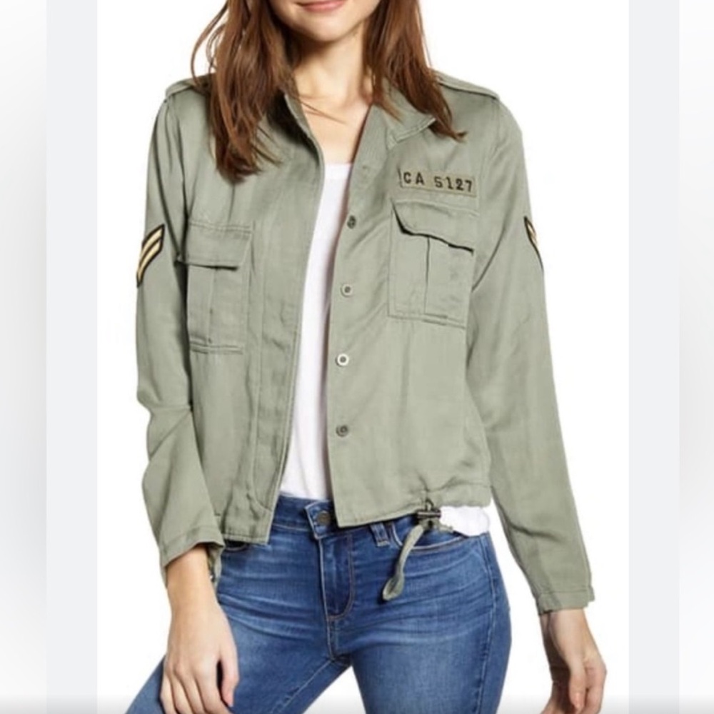 RAILS Rowens military style jacket Sage Sz M - Picture 3 of 14
